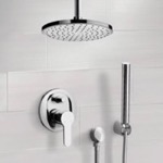 Remer SFH41 Ceiling Rain Shower System with Handheld, Rain Shower Head, Shower Faucet Set